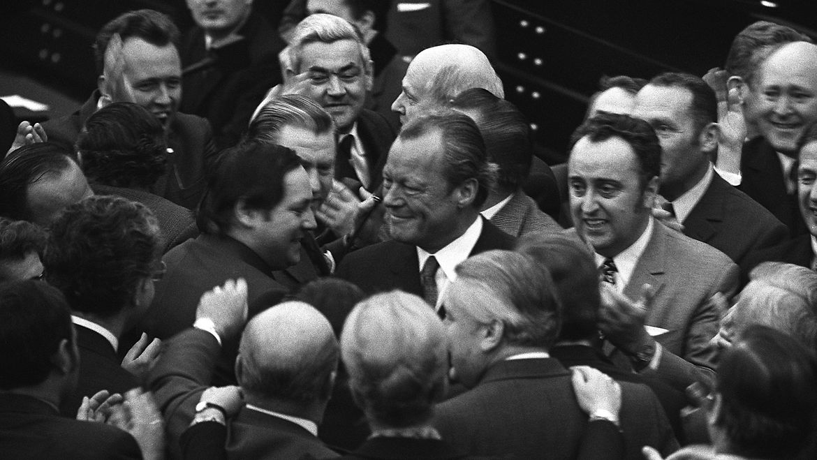 Deutscher Bundestag - Machtwechsel und Vertrauensfrage (1969 bis 1972)